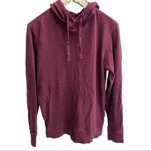 Faherty MD Organic Cotton Maroon Lightweight Hoodie